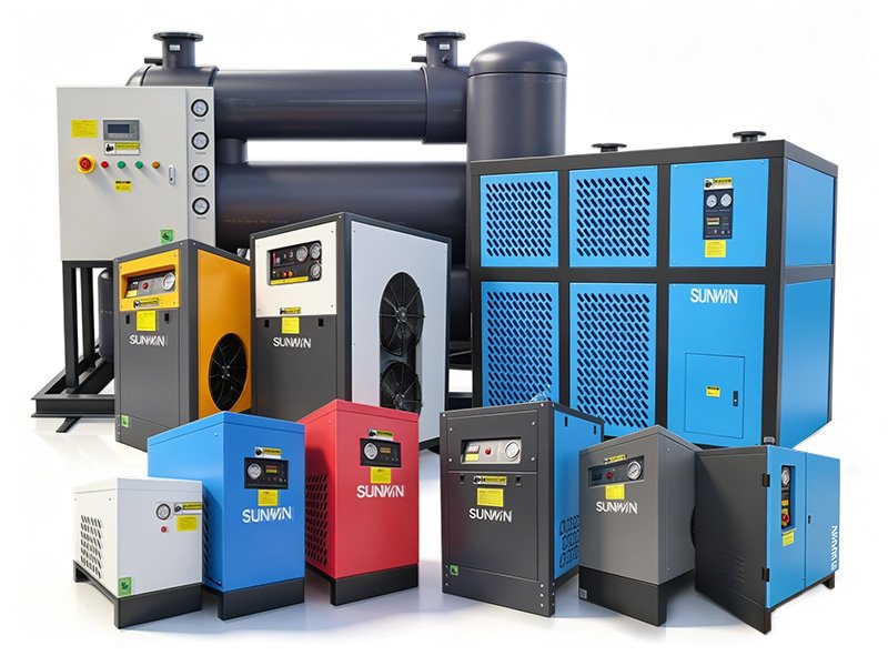 Refrigerated air dryer cabinet with SUNWIN branding